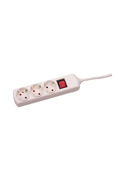 Danex Extension Cord 3 Sockets with Switch 3x1, 5mm² 5m – Plus, Inlet, Multic...