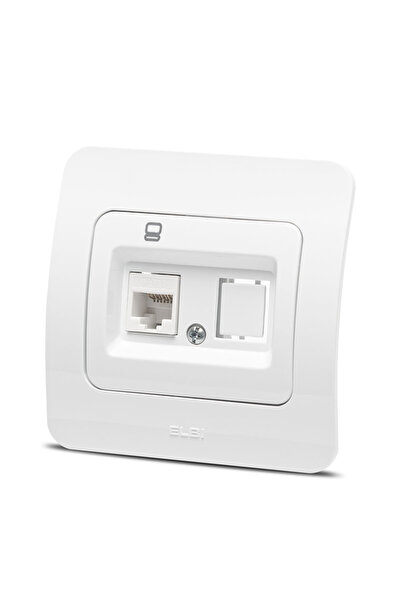 ELBİ Priză Date 1xrj45 Cat6e Alb Jazz -, Elbi, Alb