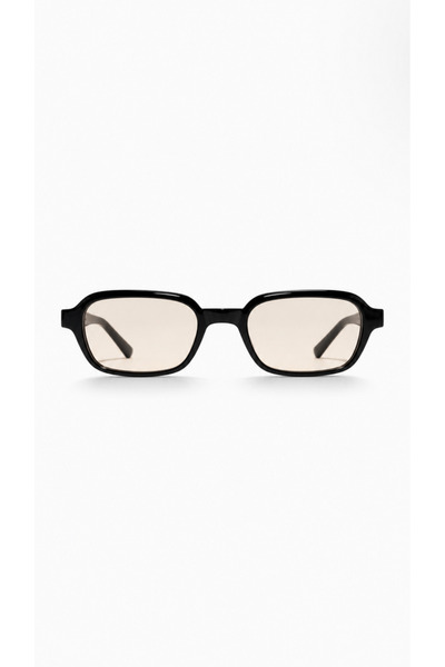 OEMS Black Beige Lens Sunglasses