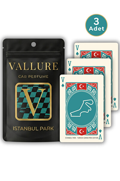 Vallure Track Series İstanbul Park 3'lü Set - Premium Oto Araç Kokusu