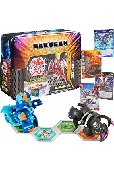 Spin Master Toys Far East BAKUGAN PUSZKA BAKU-TIN 2 FIGURI CARDURI SECTANOID