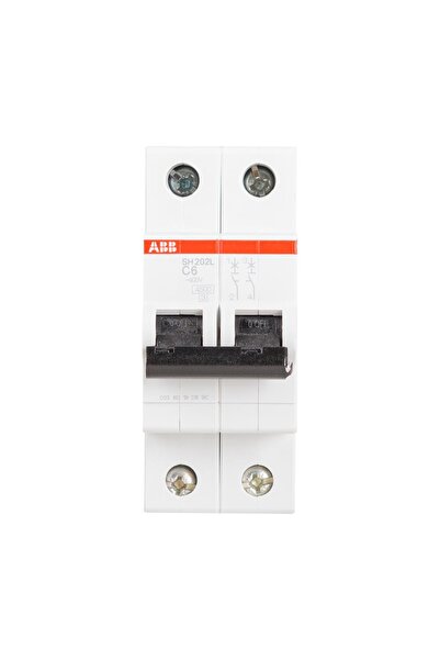 ABB Automatic switch 6a 2p c 4.5ka sh202-l, abb, multicolored