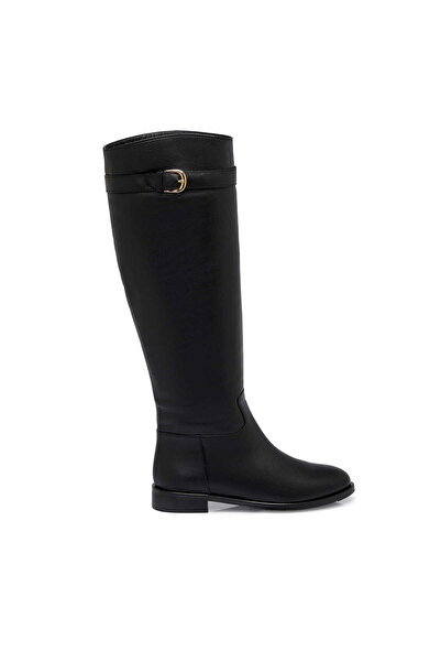 Tergan Siyah Hakiki Deri Kadın Çizme - K25K1CM68149-A23