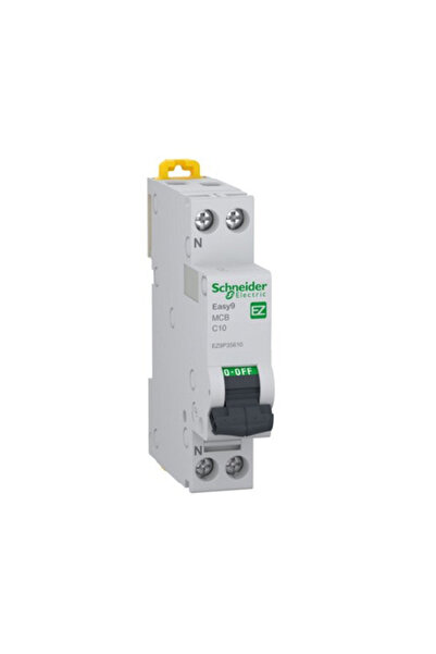 SCHNEIDER Easy9 10A 1P+N circuit breaker C curve 6kA – | EZ9P35610