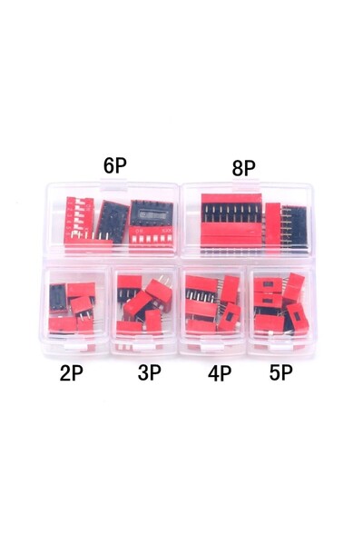OEM DIP Switch Color: Red, Number of pins: 3