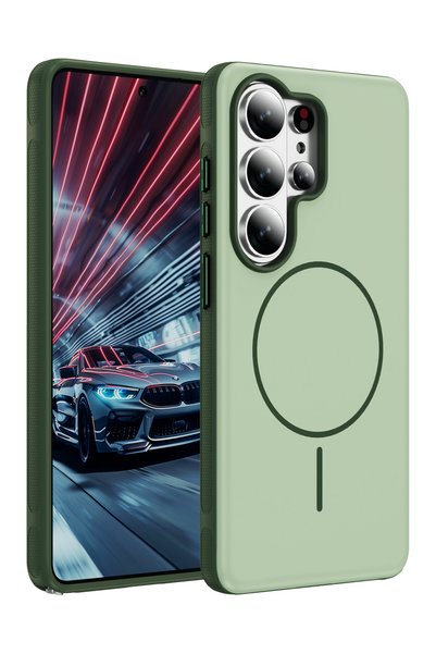 Fuchsia غطاء Galaxy S26 Ultra Neksa MagneticSave متوافق مع سامسونج - أخضر