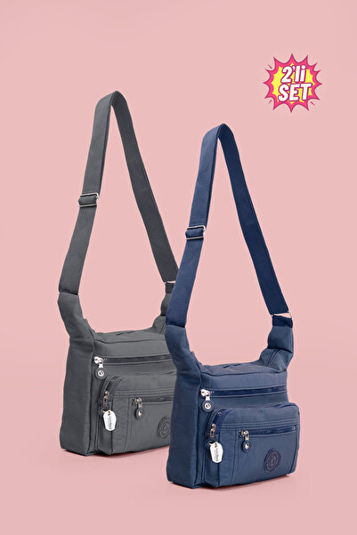 westbag Дамска ежедневна нагъната чанта за рамо, многоджобна, с цип, тип меси...