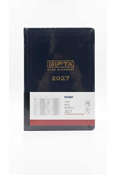 Gıpta 2027 Ajanda 17X24 ticari kasa ajandası 111_TCK
