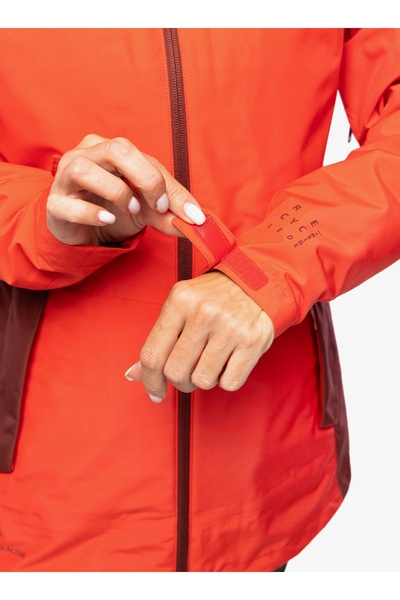 NO BRAND Jacheta 3 în 1 pentru femei Vaude Valsorda 3in1 Jacket - flame 36 (XS)