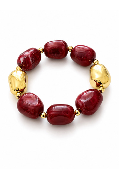 Venus Design Bone Colored Elastic Bracelet