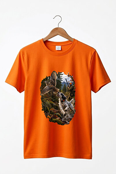 WİDİ Hunting Hunting Dog Hunting English Setter Printed 100% Cotton Regular F...