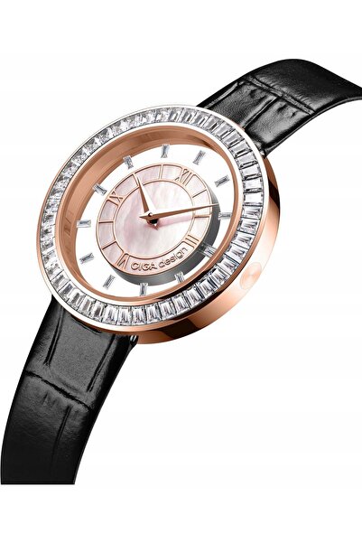 NO BRAND Ceas de damă Ciga Design Seria D SPARKLE Ciga-D022-REWH-1BK