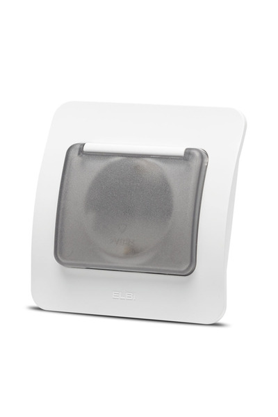 Danex Covered schuko socket 16a white caz -, elbi, white