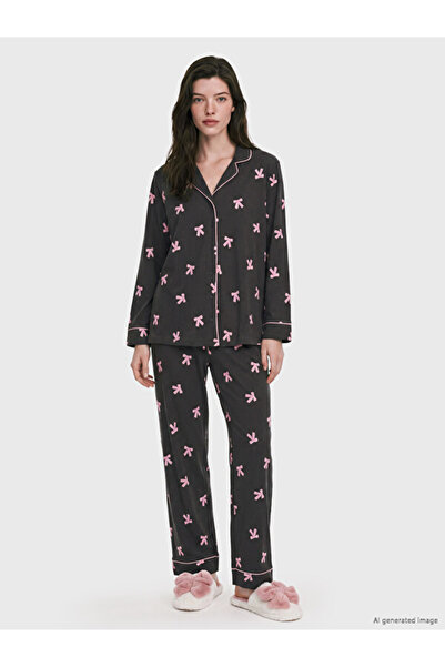 LC Waikiki I Shirt Roba Collar Embroidered Maternity Pajama Set from Freezen ...