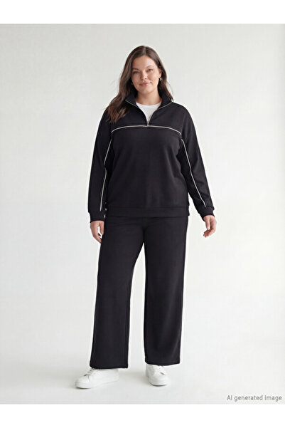 LC Waikiki Rmz Gi̇yi̇m Farkiyla Women's Sweatpants with Waist Drawstring