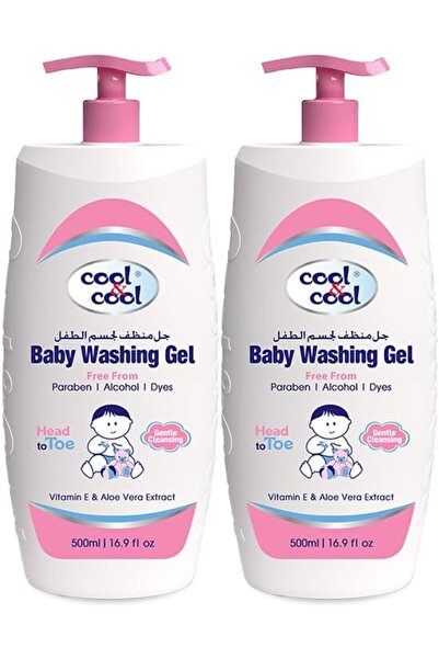 COOL & COOL جل منظف لجسم الطفل من كول اند كول - 500 مل، عبوتان، من كوول اند كوول