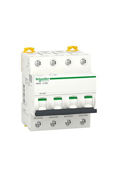 SCHNEIDER Αυτόματος διακόπτης 4P 20A καμπύλη C 6kA – |   A9K24420,