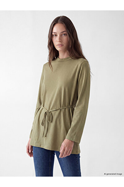 LC Waikiki Rmz Gi̇yi̇m Farkiyla Zero Roba Collar Women's Sweatshirt Tunic
