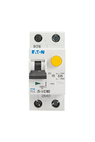 Eaton Differential switch 25a 1p+n c 6ka, eaton, multicolor