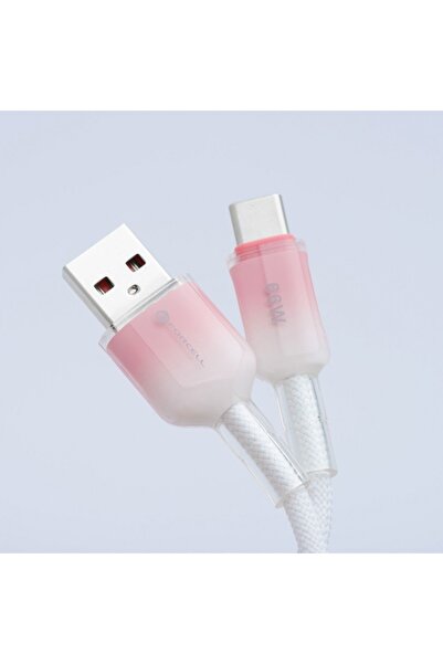 NO BRAND Cablu USB-A - USB-C 66W Forcell F-Energy Gradient 1 m C352 alb