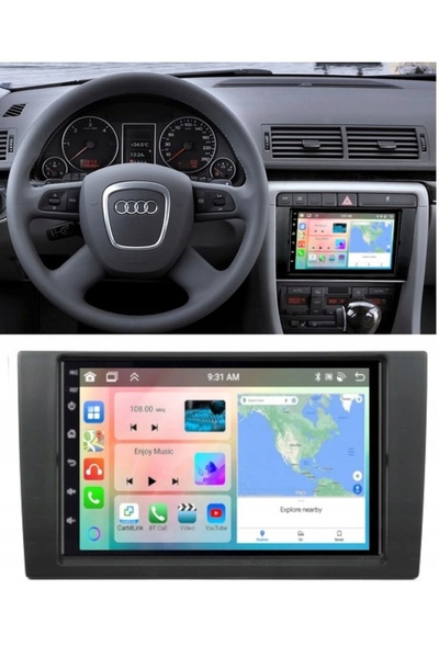 NO BRAND RADIO NAVIGAȚIE ANDROID PENTRU AUDI A4 B6 B7 2002-2008 USB 4GB 64GB ...