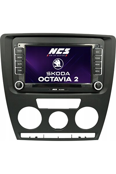 NO BRAND Ramă de mascare NCS SKODA OCTAVIA 2 II 2004-2008 pentru radio Androi...