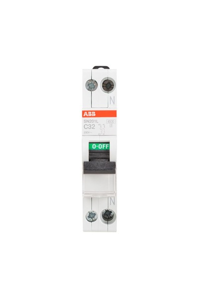 ABB Circuit Breaker 32A 1P+N C 4.5Ka SN201-L,