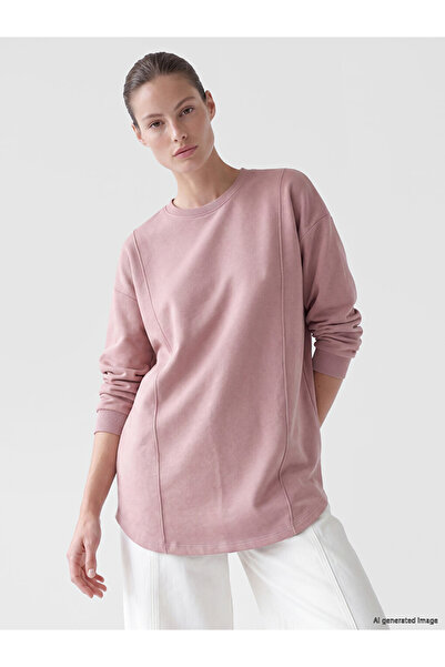 LC Waikiki Rmz Gi̇yi̇m Farkiyla Zero Roba Collar Women's Sweatshirt Tunic