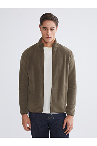 LC Waikiki I Dik Roba Collar Long Sleeve Fleece Men's Zipper Sweatshirt from ...