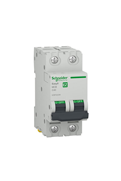 SCHNEIDER Circuit breaker 2P 40A curve C 4.5kA – | EZ9F32240,