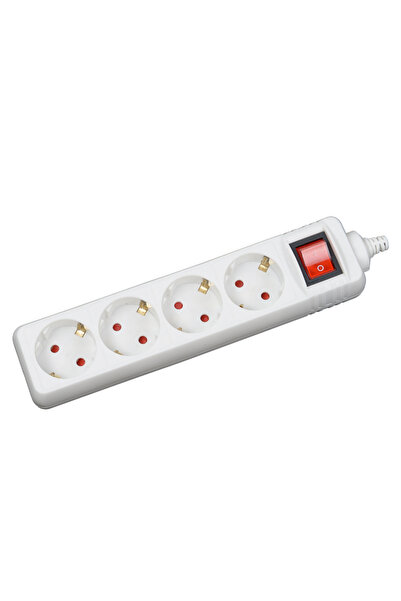 Danex Extension Cord 4 Sockets with Switch 3x1mm² 1.5m –, Inlet, Multicolor