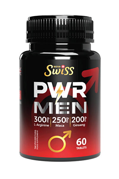 Bork Swiss Natural Bork Swiss PWR Men L-Arjinin Maca Ginseng İçeren Takviye E...