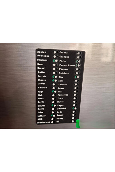 DU&ER Alışveriş Listesi Kontrol Listesi Planlayıcı Notluk Masaüstü Organizer