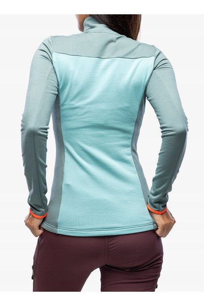NO BRAND Hanorac termic pentru femei Ortovox Fleece Light Zip Neck – gri arct...