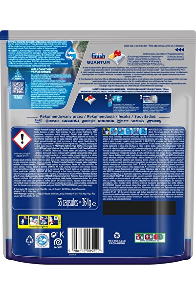 Finish 35 de tablete pentru degresantul Quantum Ultimate Lemon