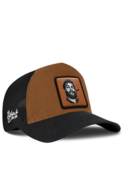 BlackBörk Che Guevara Logo Black-Camel Trucker Hat