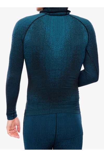 Odlo Blackcomb BL Top Facemask LS bluză termică - albastru S