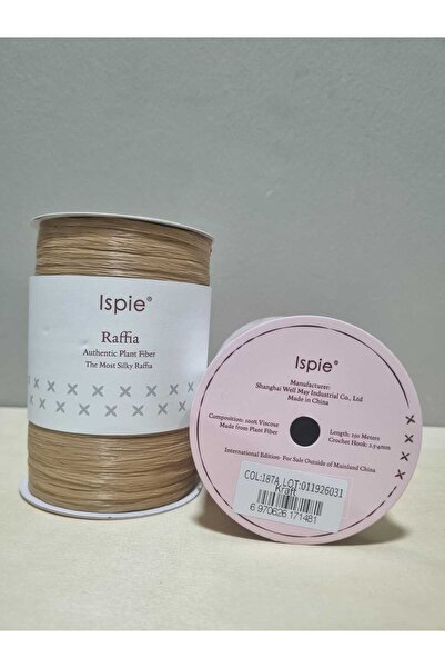 Hobiline Ispie İpeksi Yumuşak Raffia Rafya 150 gr - 187A Kraft