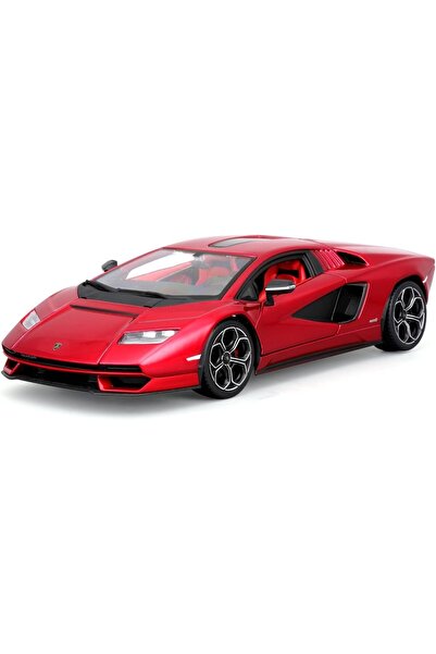 BBURAGO - Lamborghini Countach LPI 800-4 Red Die-Cast Model Car, 1:24 Scale C...