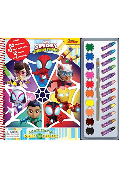 Phidal Publishing MARVEL SPIDEY & AMAZ FRIENDS DELUXE POSTER PAINT & COLOR