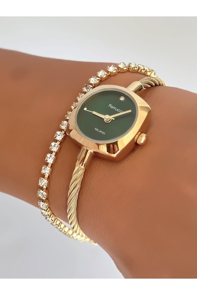 Ferrucci Steel Strap Special Design Women's Wristwatch with 2 Years Warranty,...
