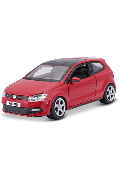 BBURAGO 1:24 Scale Volkswagen Polo GTI Mark 5 Diecast Vehicle (Colors May Vary)
