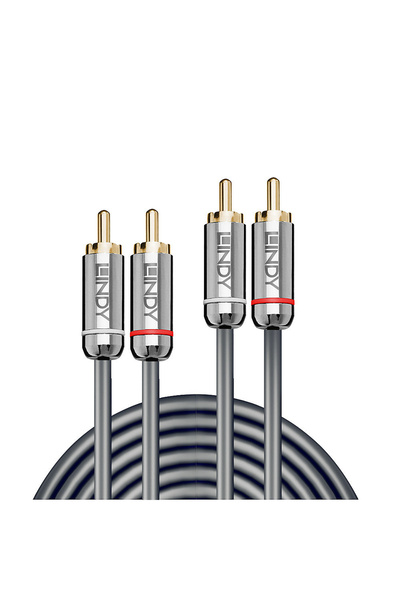 Bark and Lindy Cablu 2x RCA la 2x RCA LINDY CROMO LINE 3m