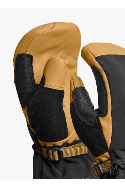 NO BRAND Ortovox Merino Freeride Mănuși de schi tip mitenă - wild cumin L