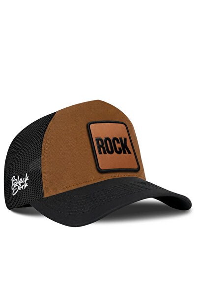 BlackBörk Rock Logo Black-Camel Trucker Hat