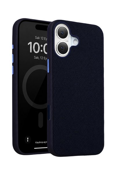 Fuchsia غطاء iPhone 16 Vero MagneticSave متوافق مع أبل - أزرق