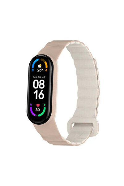 OEM Curea din silicon compatibilă cu Xiaomi Mi Band 3, Xiaomi Mi Band 4, Bej ...