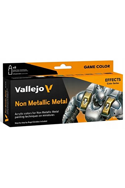Vallejo 72.193 - Culoare pentru jocuri - Metalic non-metalizat (8 x 18 ml)