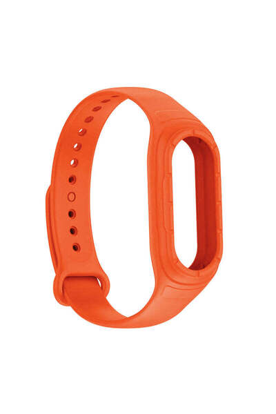 OEM Case compatible with Xiaomi Mi Band 8, silicone, Orange - orange