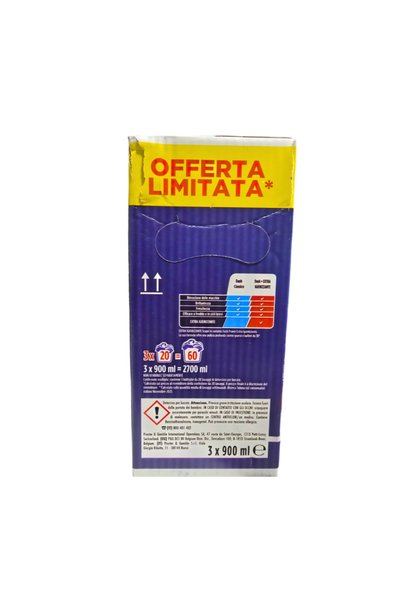 Dash detergent lichid pentru rufe Extra Igienizant 3 x 900 ml, 60 spălări